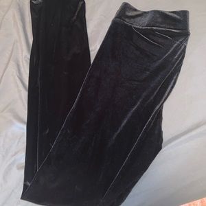 velvet black pants